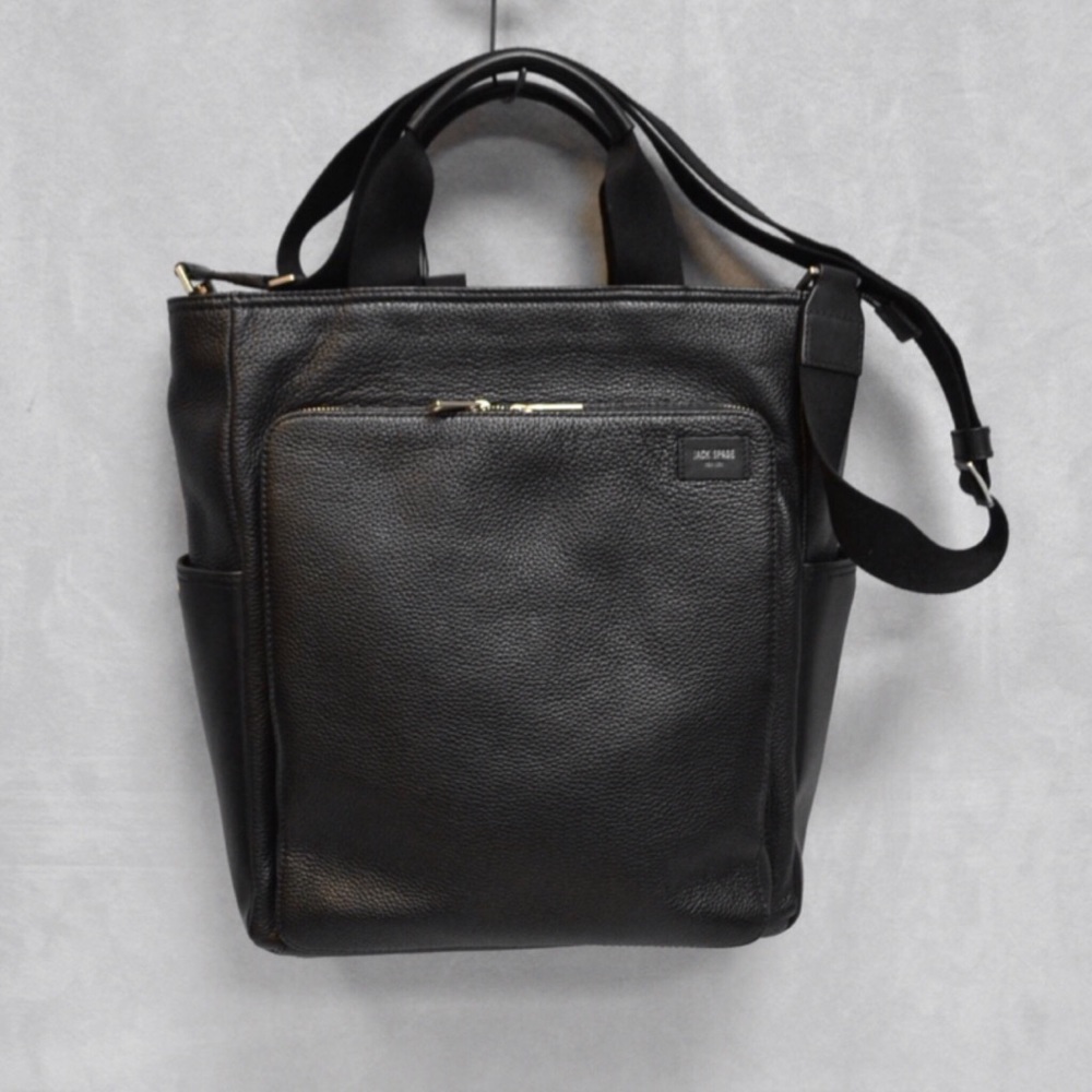 Jack Spade Leather Carry All Bag - Picture 4 of 7